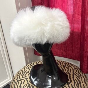 Chic White Faux Fur Headband